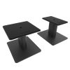 Kanto Tall Universal Desktop Speaker Stand – Pair – Medium, Black