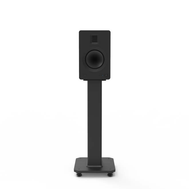 Kanto Tall Fillable Speaker Stands with Isolation Feet – Pair – 22 inch, Black