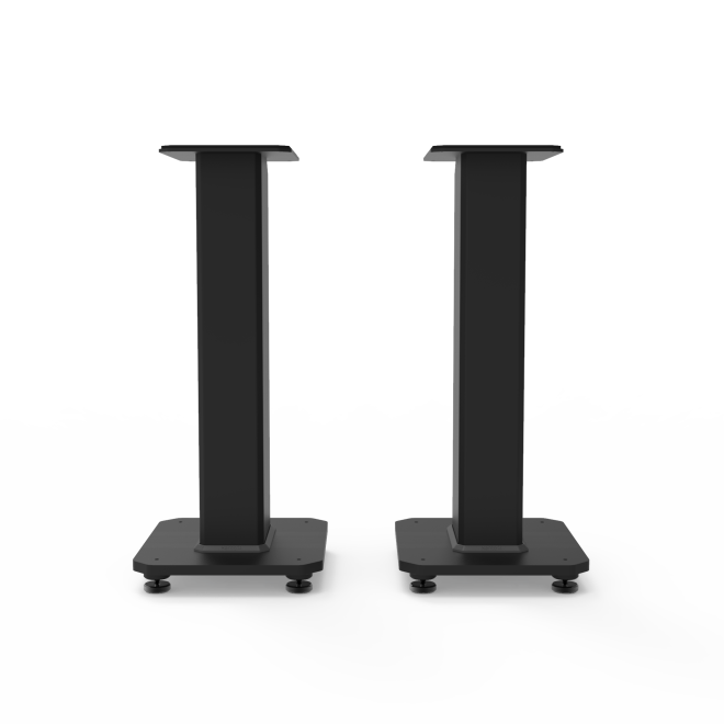 Kanto Tall Fillable Speaker Stands with Isolation Feet – Pair – 22 inch, Black