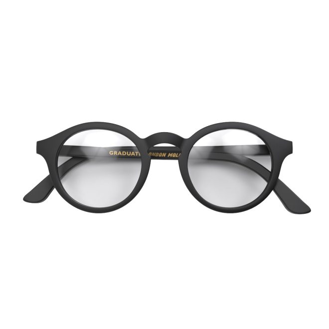 London Mole Graduate Blue Blocker Glasses – Matte Black