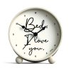 Newgate Jones Bed I Love You Alarm Clock – Linen White