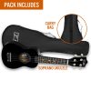 3rd Avenue Soprano Ukulele – Black