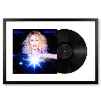 Framed Kylie Disco – Black Vinyl Album Art