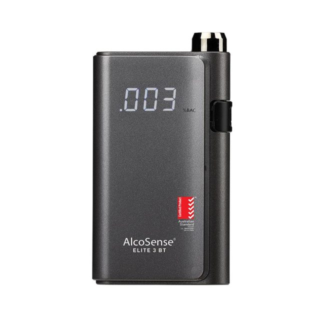 AlcoSense  Elite 3 BT Personal Breathalyser With Bluetooth Mobile App AS3547 Certified