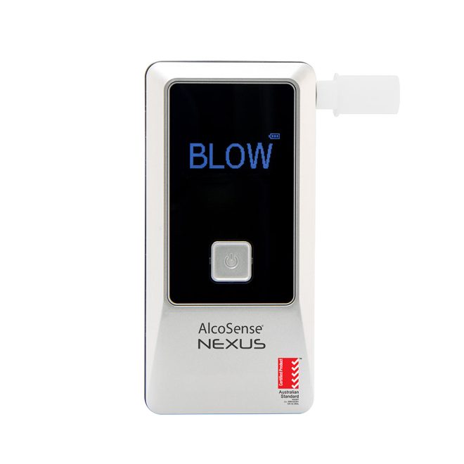 Alcosense Nexus Personal Breathalyser With Bluetooth Mobile App AS3547 Certified