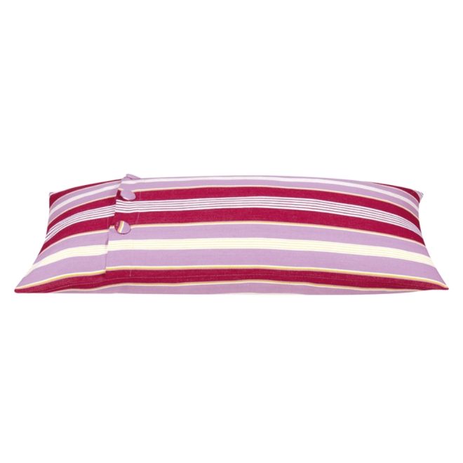 Coste Fuchsia Multicoloured Striped Cushion Cover – 35×70 cm