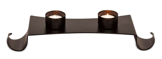 Decorative Black Metal Tea Light Candle Holder Stand