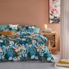 Botanical Bella Microfibre Quilt Cover Set-super king size