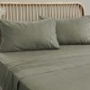 Embre Linen Look Washed Cotton SHEET SET – Khaki