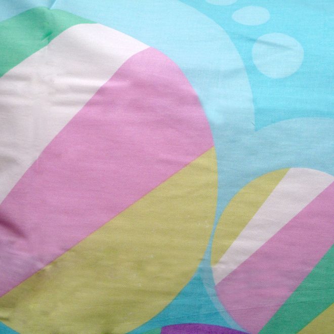 Pure Cotton Bubbles Aqua Quilt Cover Set Queen