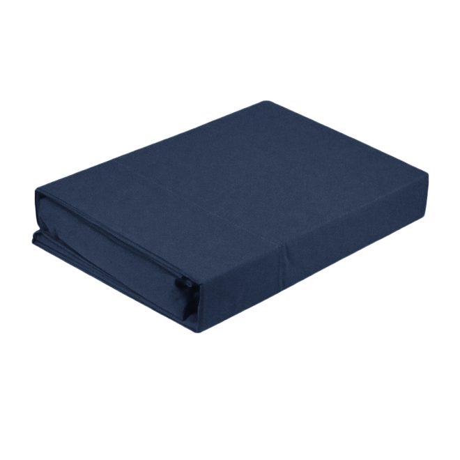 Microfibre Sheet Set Double Navy