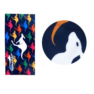 Printed Microfiber Beach Towel 75 x 152 cm – Jumping Kangaroos