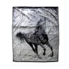 675gsm 2 Ply 3D Print Faux Mink Blanket Queen 200×240 cm – Galloping Horse