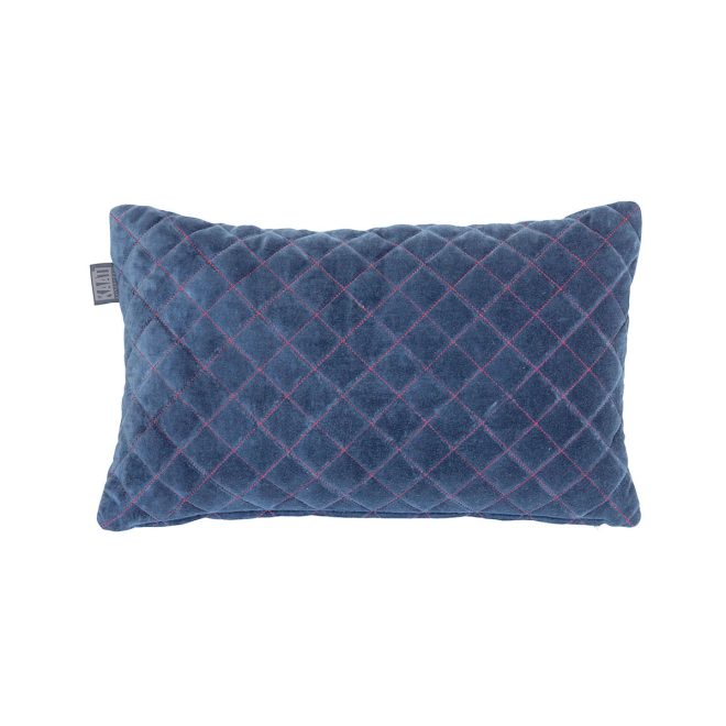 Bedding House Equire Luxury Cotton Filled Oblong Cushion – Blue