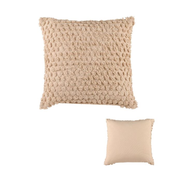 Accessorize Pippa Square Filled Cushion 45cm x 45cm – Stone