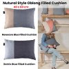 Bedding House Filled Cushion 40cm x 60cm – Remix Blue