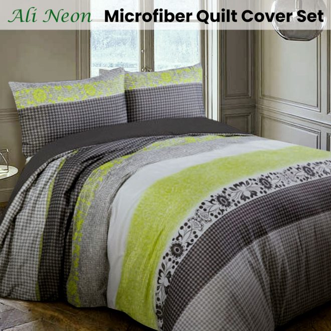 Ali Neon Quilt Cover Set King