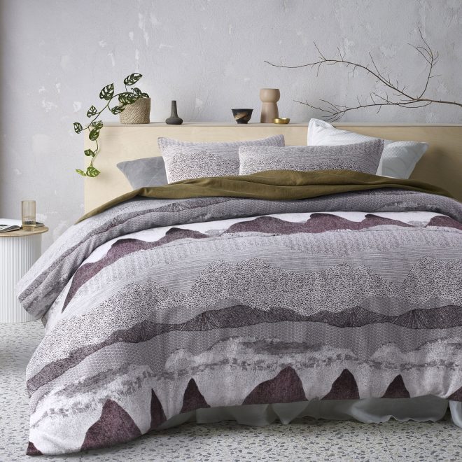 Bulla Burgundy Quilt Cover Set Queen