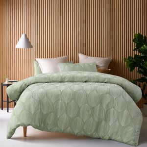 Leaf Jacquard Quilt Cover Set King