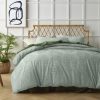 Lucas Sage Chenille Cotton Quilt Cover Set Single