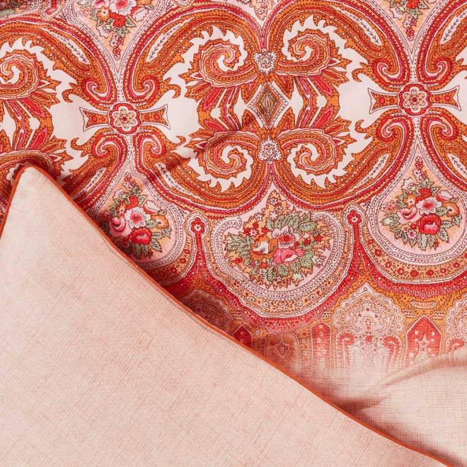 Paisley Pink Quilt Cover Set Queen