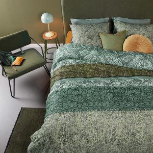 Skin Green Cotton Quilt Cover Set King