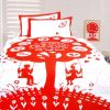 Happy Kids The Bees Knees Red Quilt Cover Set Single