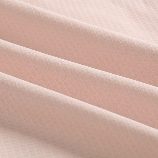 Waffle Blush Cotton Quilt Cover Set King