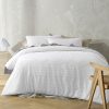 White Zig Zag Super Soft Tufted Quilt Cover Set King