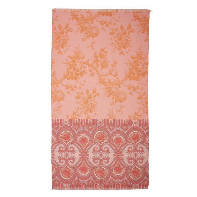 Oilily Cotton Digital Print Large Towel – Bright Rose