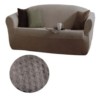 IDC Homewares Stretch Fit Couch Sofa Cover Taupe 2 Seater 147 x 185 cm