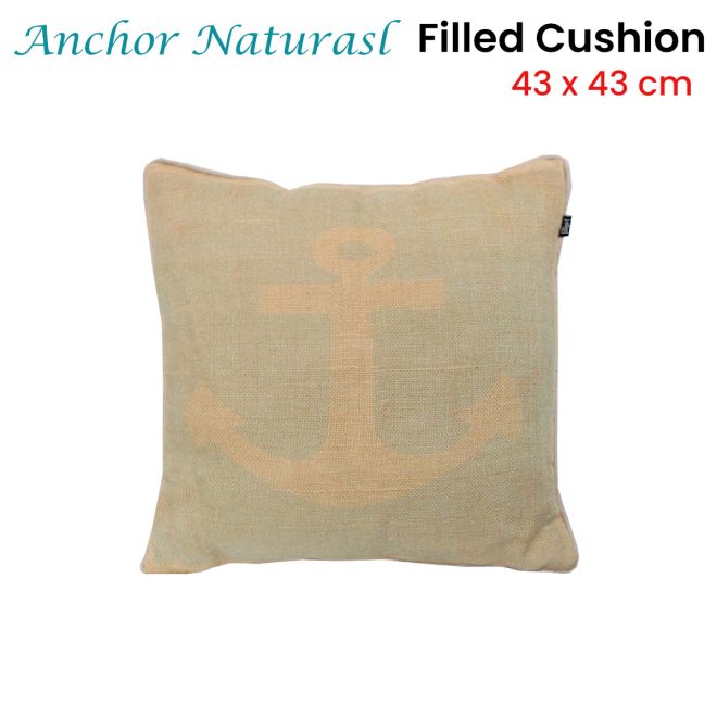 J.Elliot Home Anchor Natural Filled Cushion 43 x 43 cm