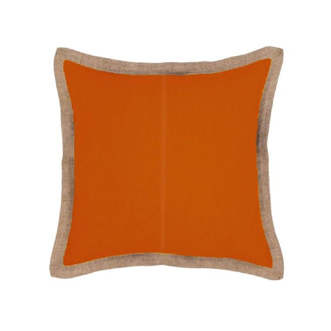 Hampton Linen Cushion Cover 50 x 50 cm Pumpkin