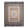 J Elliot Home Kasbah Luxury Fringe Throw 130 x 160cm – Black