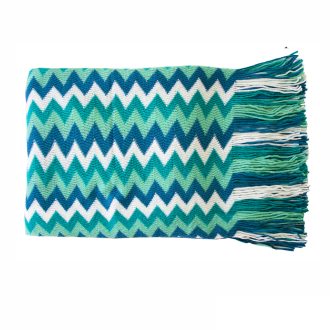 IDC Homewares Chevron Knitted Throw