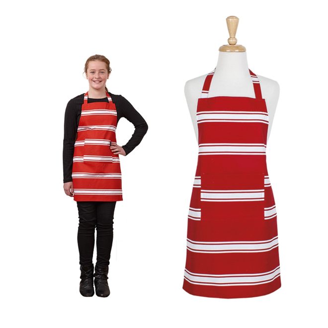 Butcher Cotton Teen Apron Red