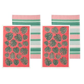 Ladelle Set of 4 Bahamas Kitchen / Cleaning 100% Cotton Tea Towels