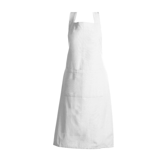 Manhattan White Cotton Apron