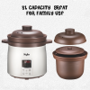 Electric Purple Clay Pot Slow Cooker – 5L