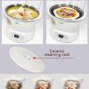 Kylin Electric Slow Cooker Stainless Steel Ceramic Pot Steamer 2.2L With 3 Containers