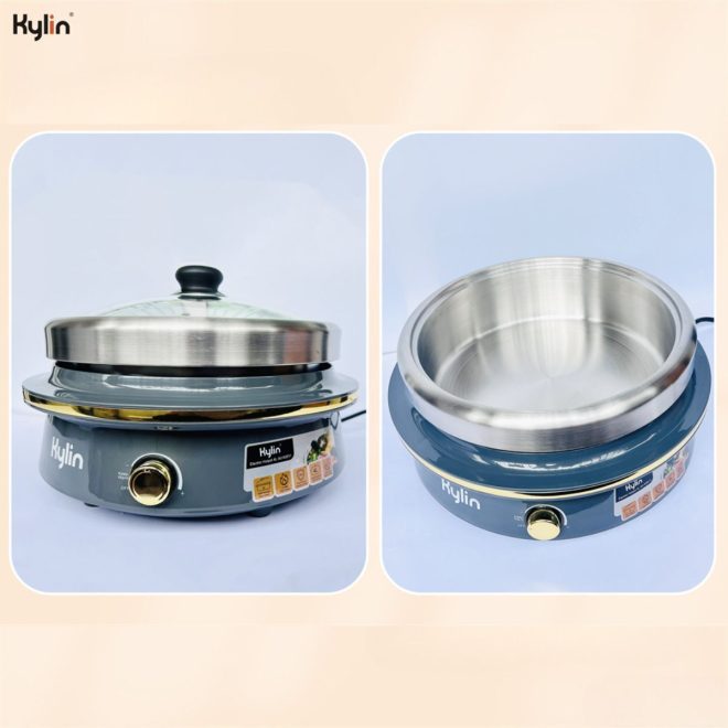 Electric 1500W Hotpot with Stainless Steel Inner Pot 4L AU-K2011