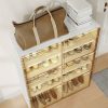 Cubes Storage Folding Shoe Cabinet – 1 Column & 5 Grids & 3 Door