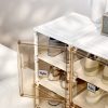 Cubes Storage Folding Shoe Cabinet – 1 Column & 5 Grids & 3 Door