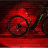 FischerBicycle Rear Light with 360 Floor Light for More Visibility and Protection, Rechargeable Battery