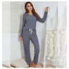 Polycotton Thicken Knit Tracksuit Set Jogger Set Lounge Wear UK Size – M