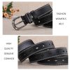 Classic Leather Belts for Women, Joyreap Genuine Leather Womens Belts Alloy Pin Buckle – Black