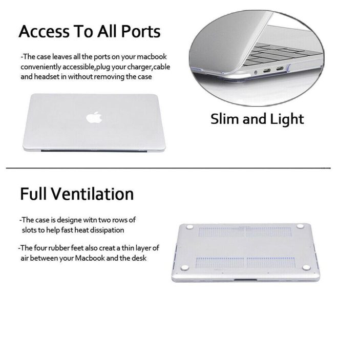 Premium High Quality 13.3” Crystal Clear Case for 2021 New Macbook Air A2337 A2179 A1932