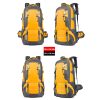 60L Waterproof Outdoor Hiking Backpack Camping Outdoor Trekking Bag(Yellow)