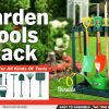 Rolling Garden Tools Storage Rack Long Short Handles Organizer Holders Fits 40