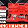 Slide Hammer Tool Kit Dent Puller Wrench Adapter Axle Bearing Hub Auto Repair